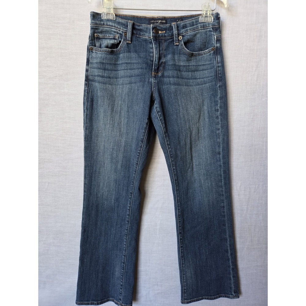 Lucky Brand Jeans Womens Blue 4/27 Ankle Preppy Mid Rise Demin Easy Rider